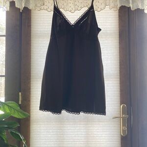 NWT Brown Lace Trim Chemise